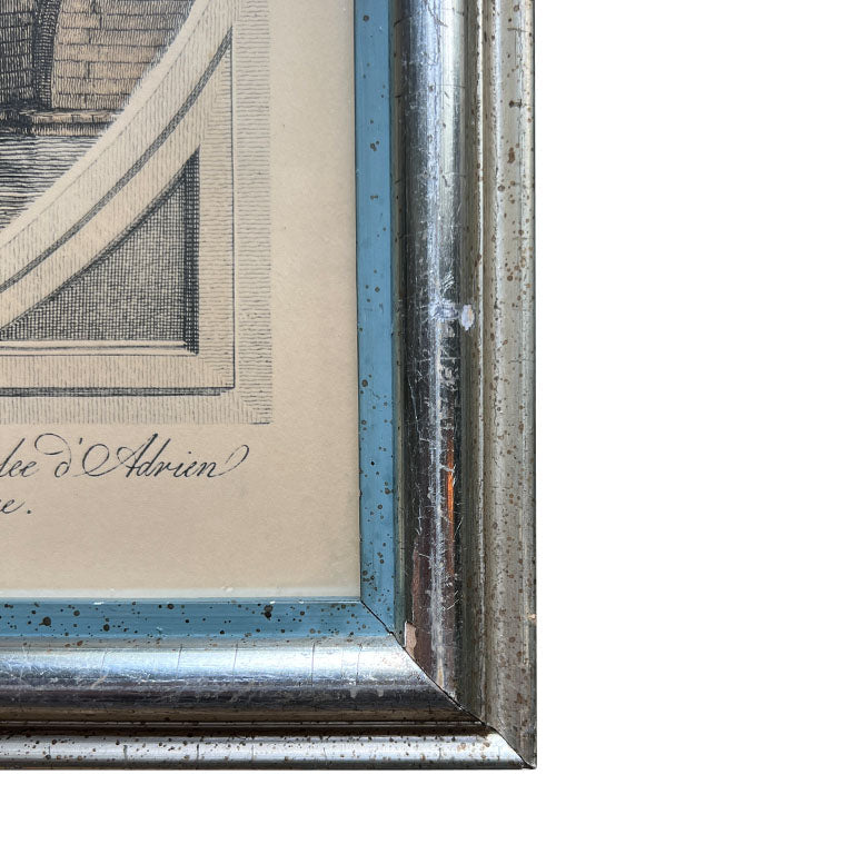 Italian Framed Lithograph Prints or Etchings - A Pair by Borghese