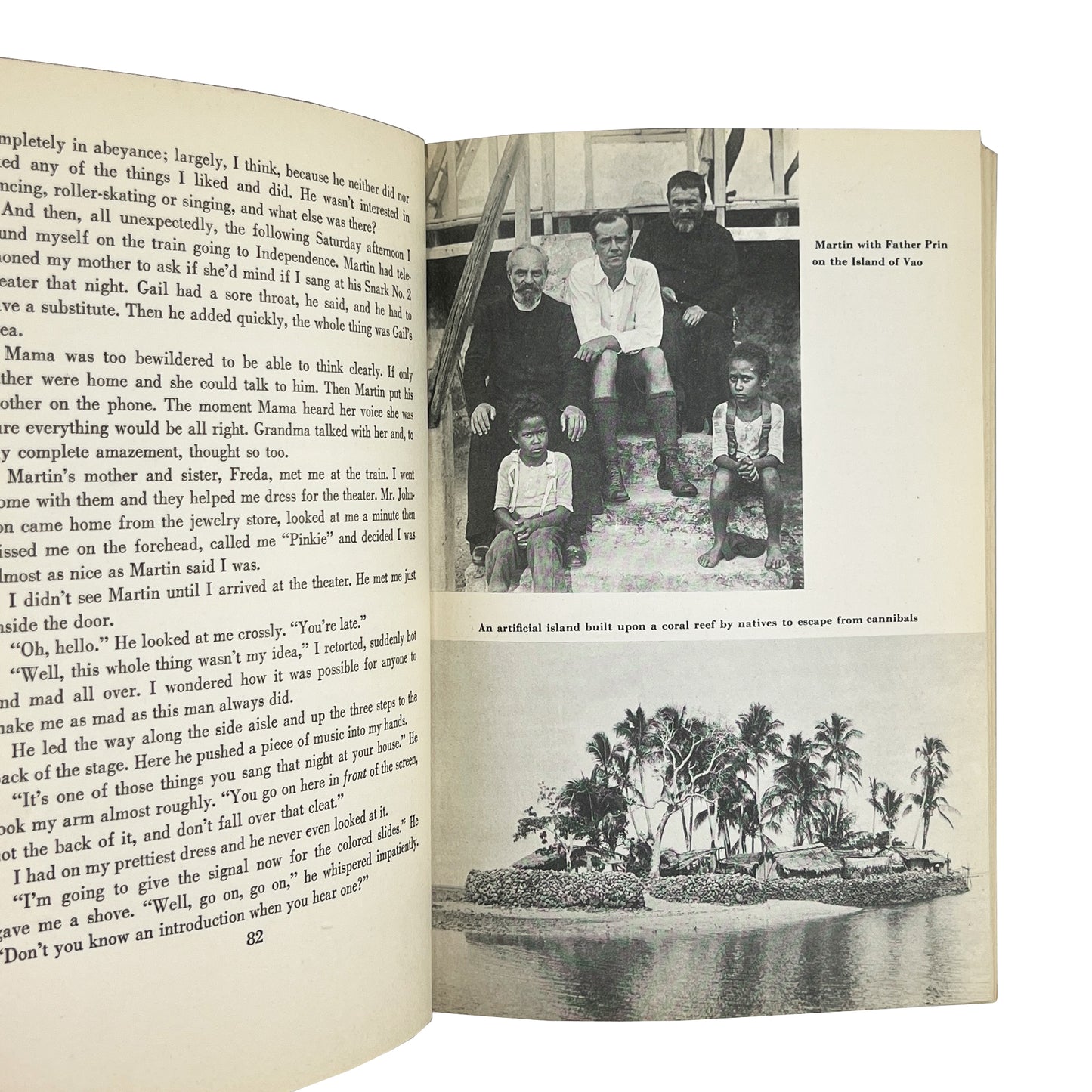 I Married Adventure by Osa Johnson, 1942 Zebra Cloth Safari Memoir