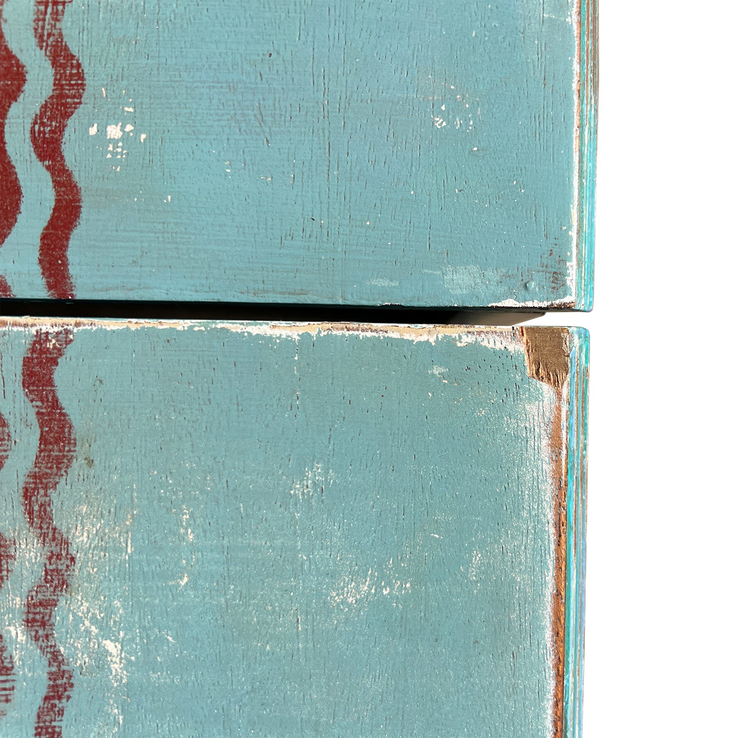 Art Deco Hand-Painted Southwestern Dry Bar Cabinet — Jonathan Parks Estate