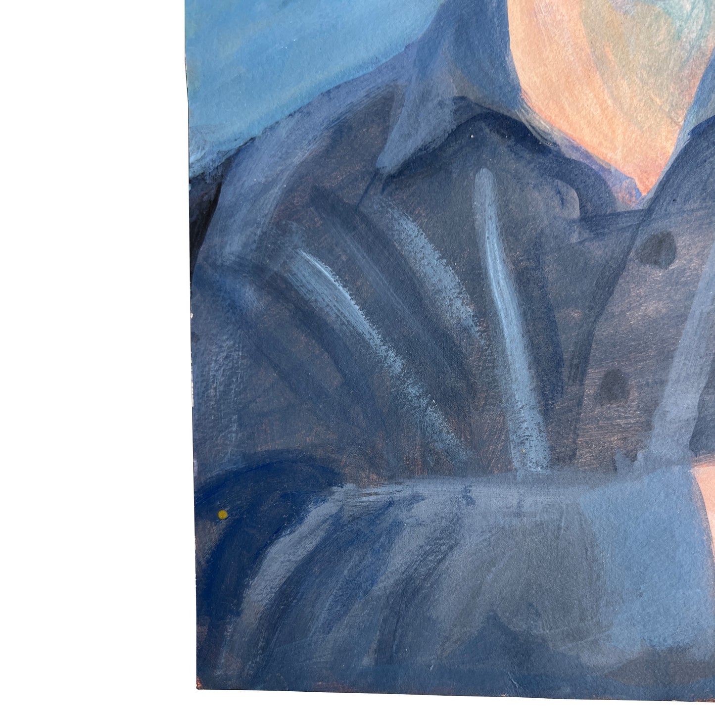 Mid-Century Modern Portrait of a Man Smoking — Estate of Jonathan Park, Santa Fe