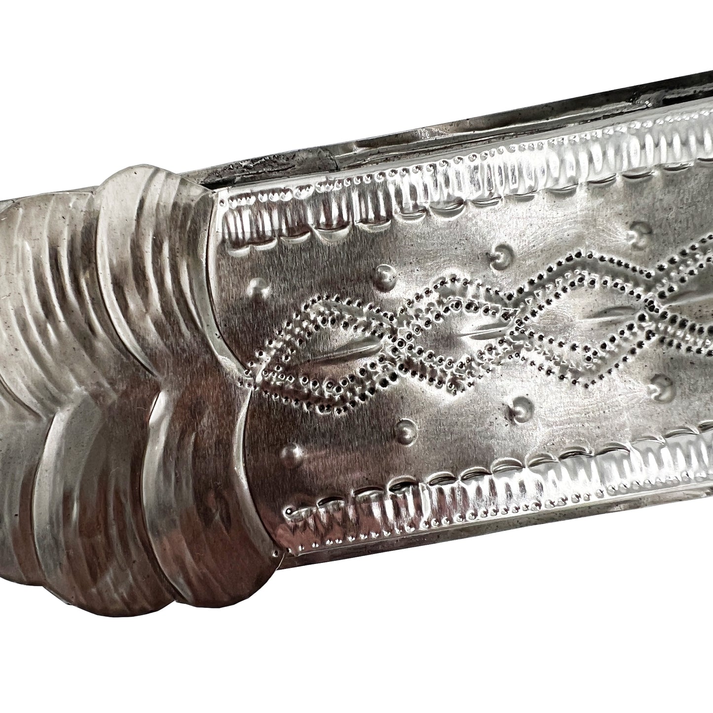 Handcrafted Mexican Hojalata Tin Cross With Sacred Heart Motif