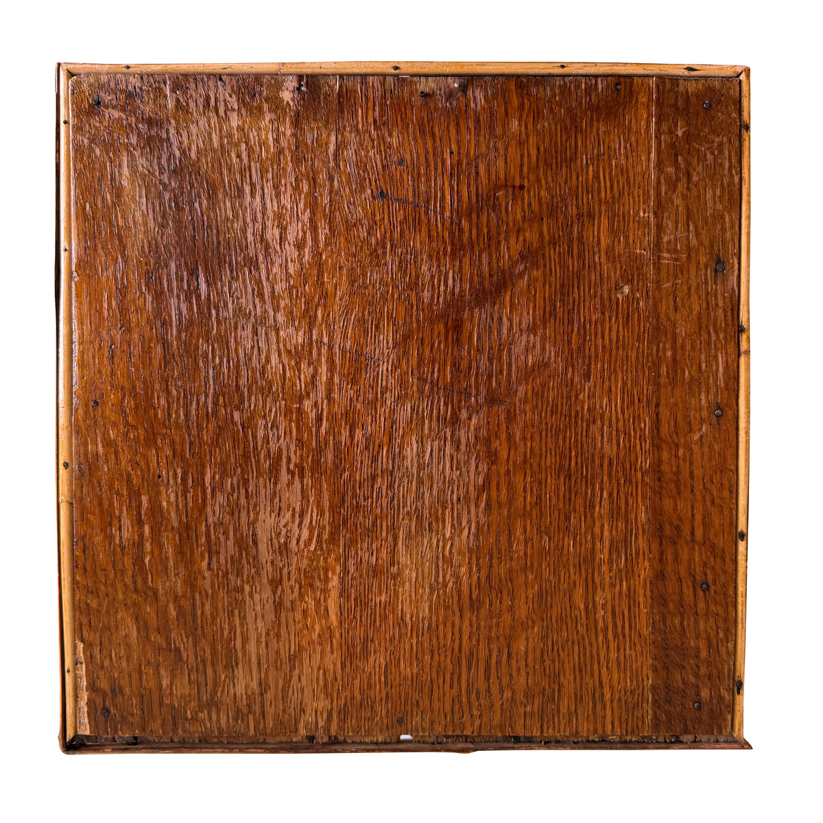 Antique English Tortoiseshell Bamboo Tall Side Table or Plant Stand, circa 1900