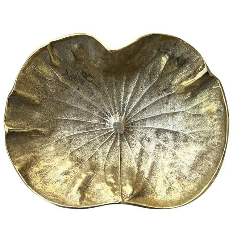 Vintage Solid Brass Lotus Decorative Bowl - Virginia Metalcrafters