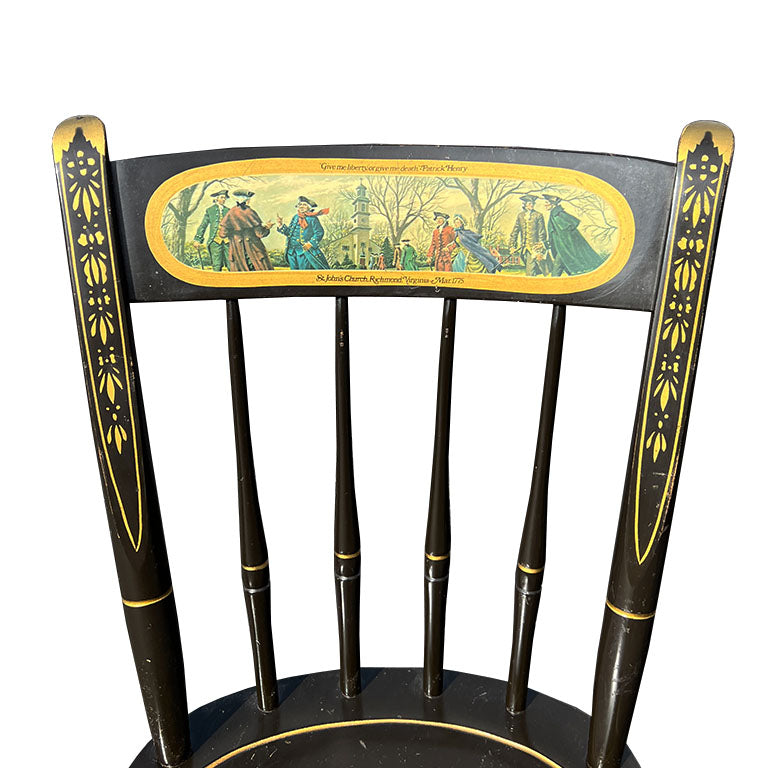 Early Chinoiserie Japanned Leather Top Desk and Chair Set - Nichols and Stone