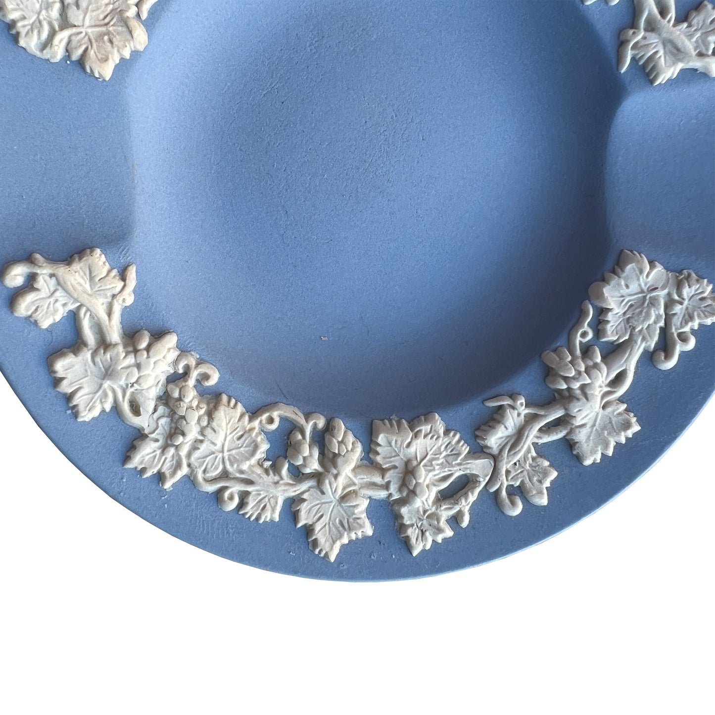 Wedgwood Blue Jasperware Grapevine Ashtray, England, 1954