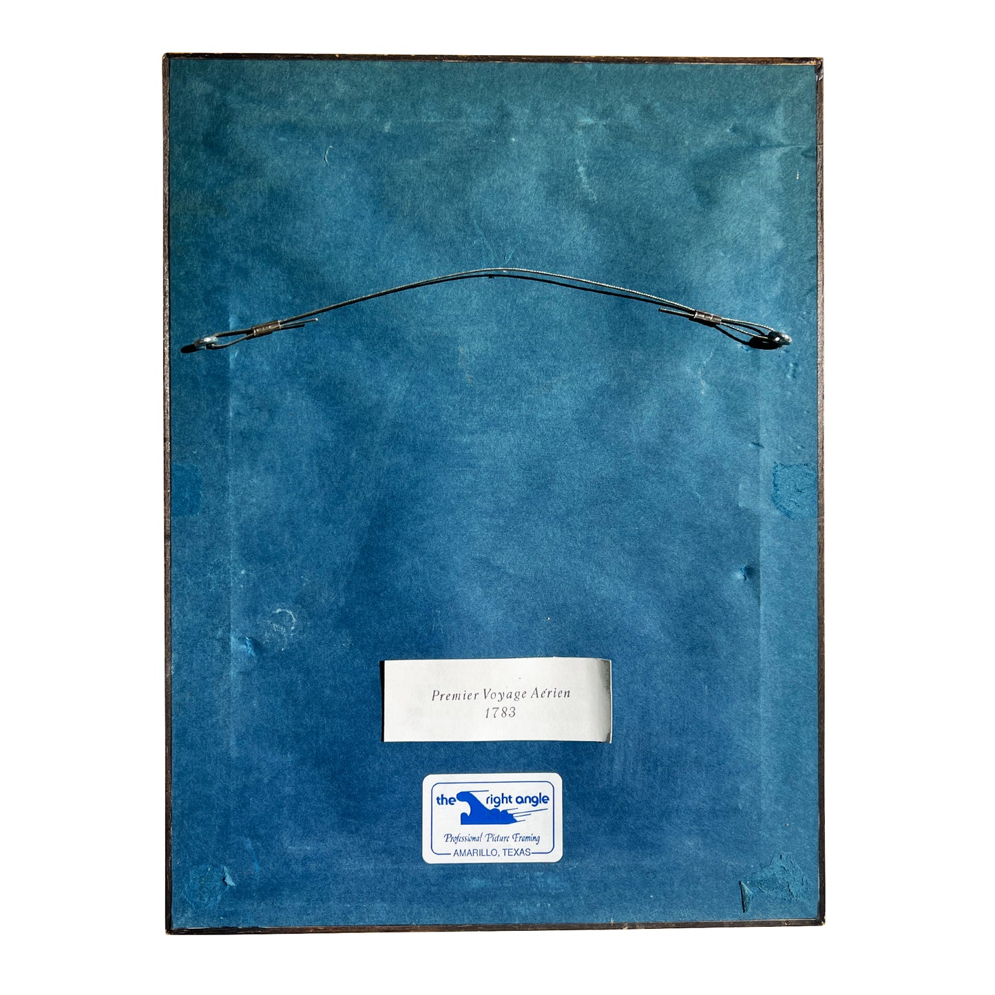 Pair of 18th-Century Hot Air Balloon Lithograph in Burlwood Frames