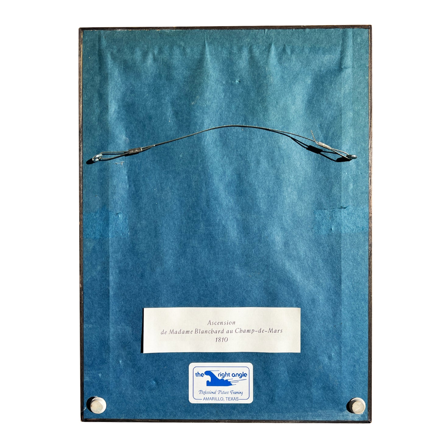 Pair of 18th-Century Hot Air Balloon Lithograph in Burlwood Frames