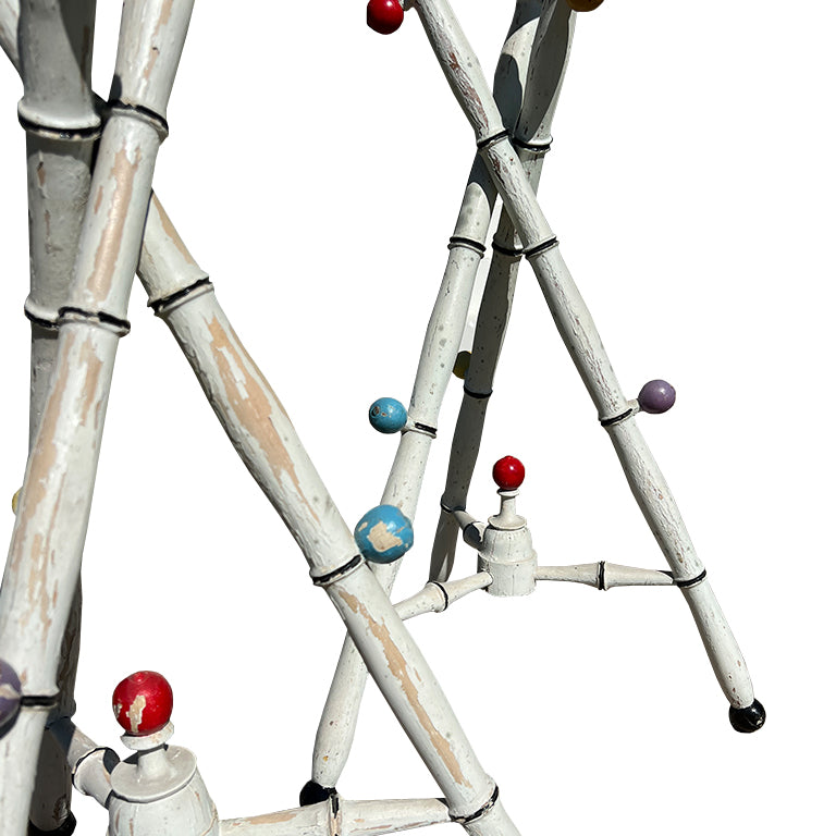 Pair Antique Painted Tripod Tables from the Estate of Jonathan Parks, Santa Fe