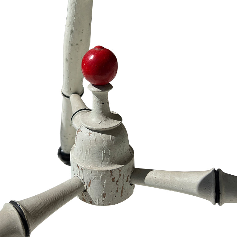 Pair Antique Painted Tripod Tables from the Estate of Jonathan Parks, Santa Fe