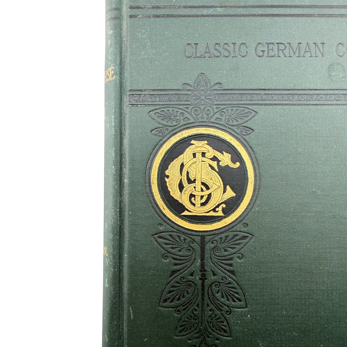 Curated Collection of 24 Antique and Vintage Green Hardcover Books, 1887–2000