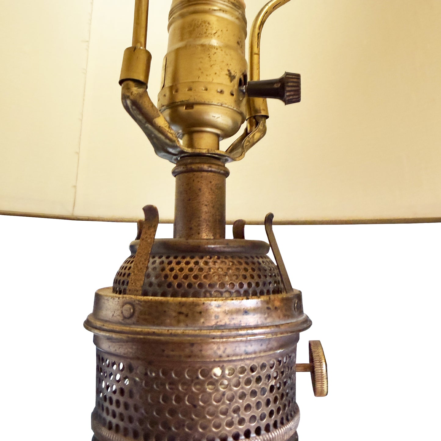 Vintage Frederick Cooper Neoclassical Brass and Ivory Urn Table Lamp
