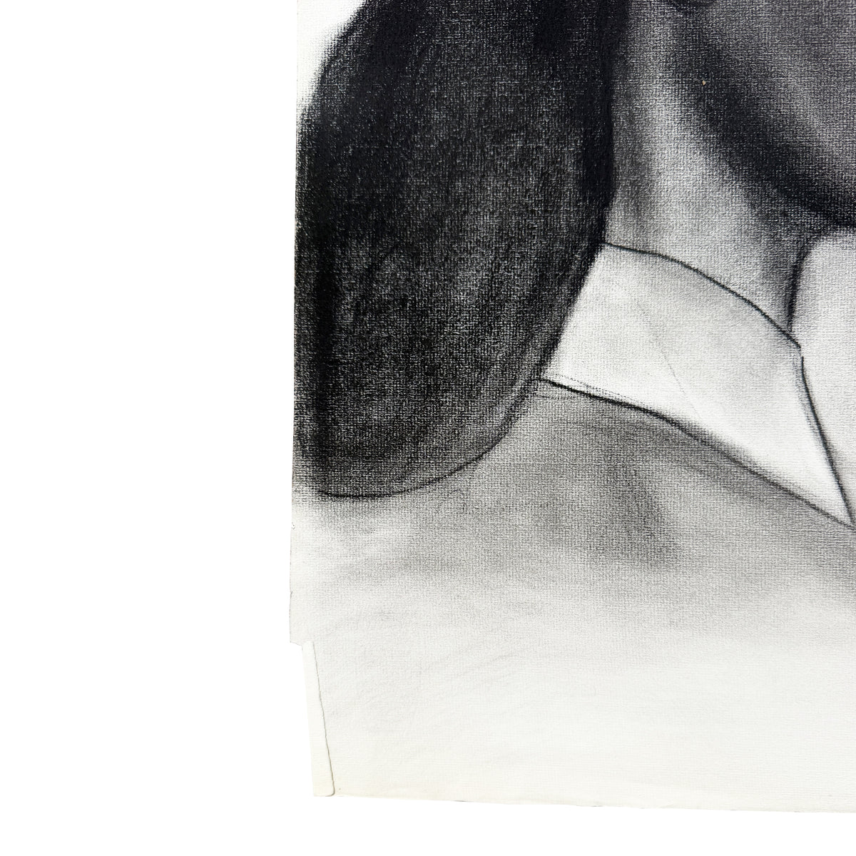 Donna Foreman Hopper Double-Sided Charcoal Portrait of a Woman in Profile