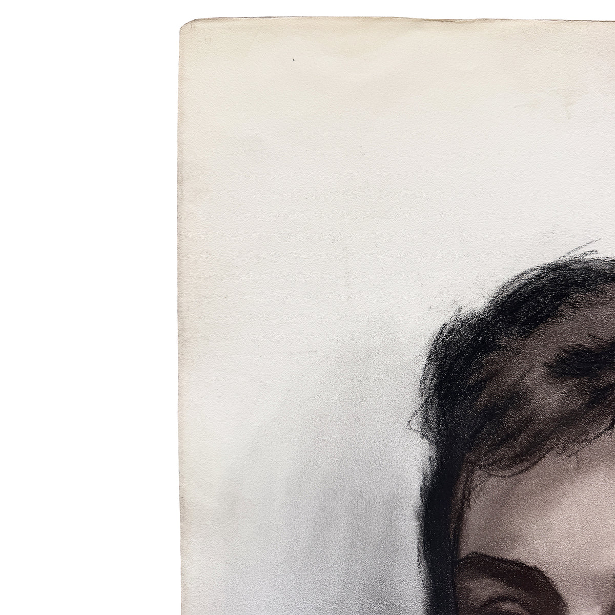 Donna Foreman Hopper Original Charcoal Portrait Illustration of a Woman With Short Hair