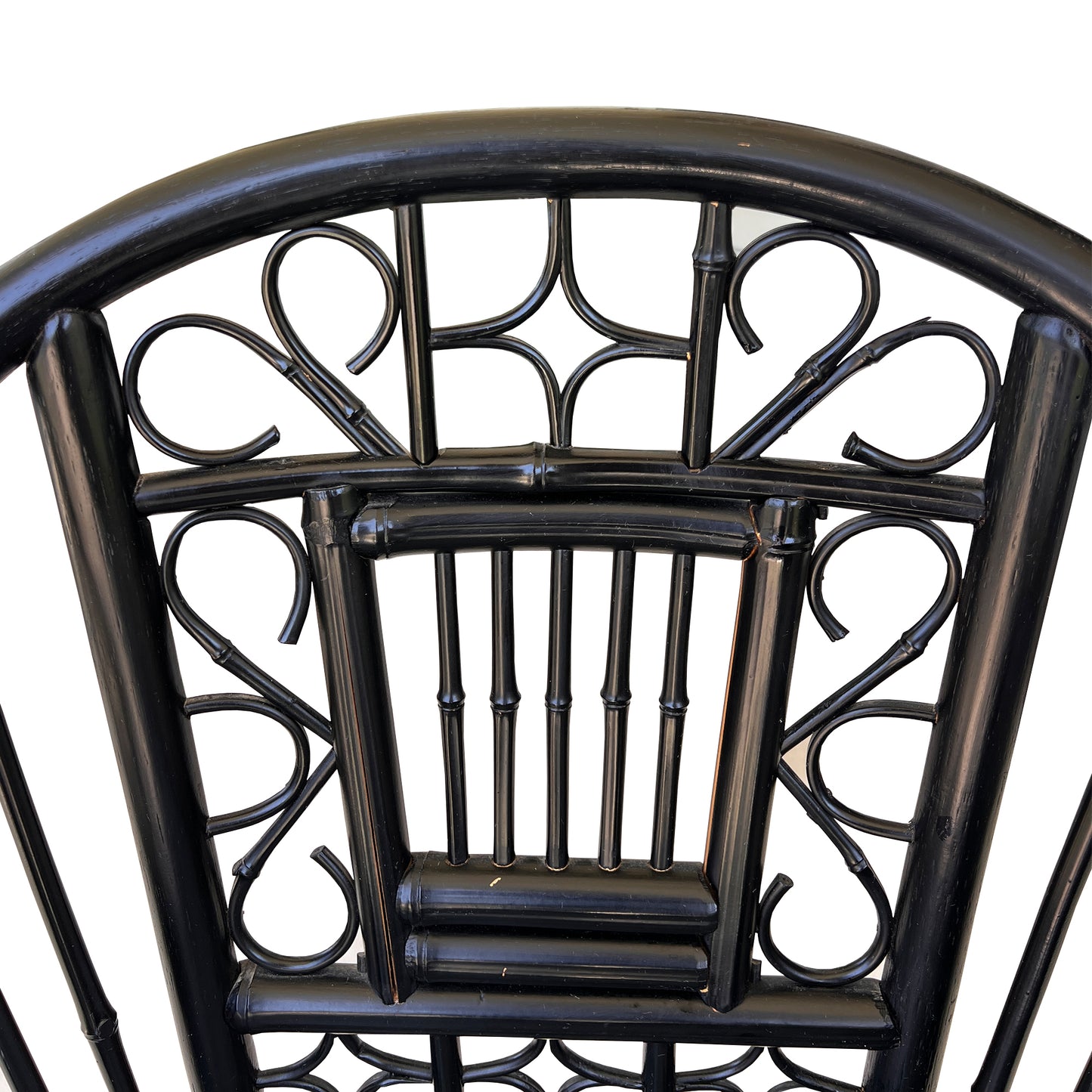 Late 20th Century Faux Bamboo Brighton Pavilion Style Chinoiserie Corner Chair
