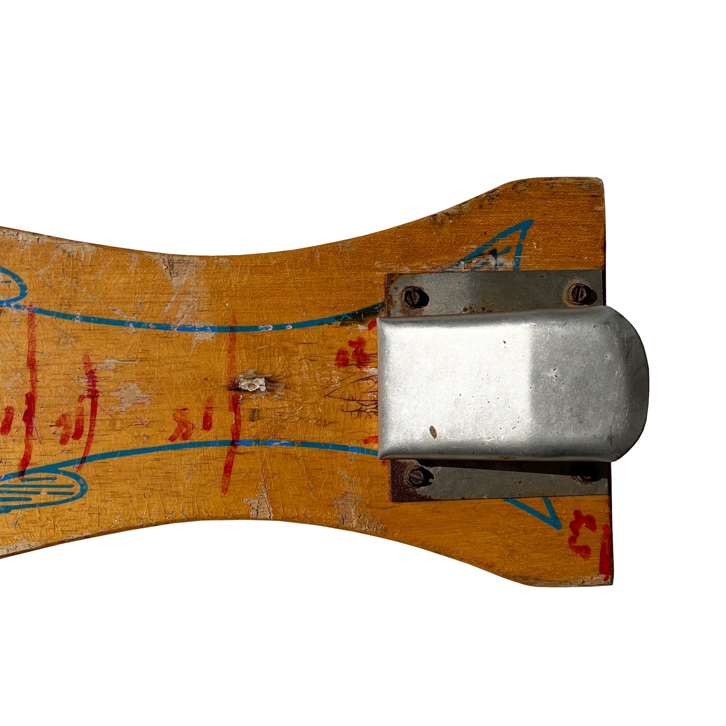 Vintage Wooden Fish Filleting Board With Metal Clamp – Nautical Folk Art