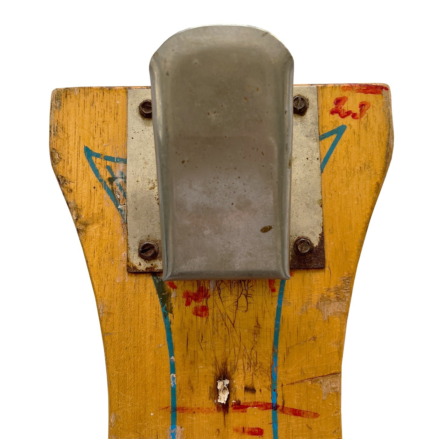 Vintage Wooden Fish Filleting Board With Metal Clamp – Nautical Folk Art