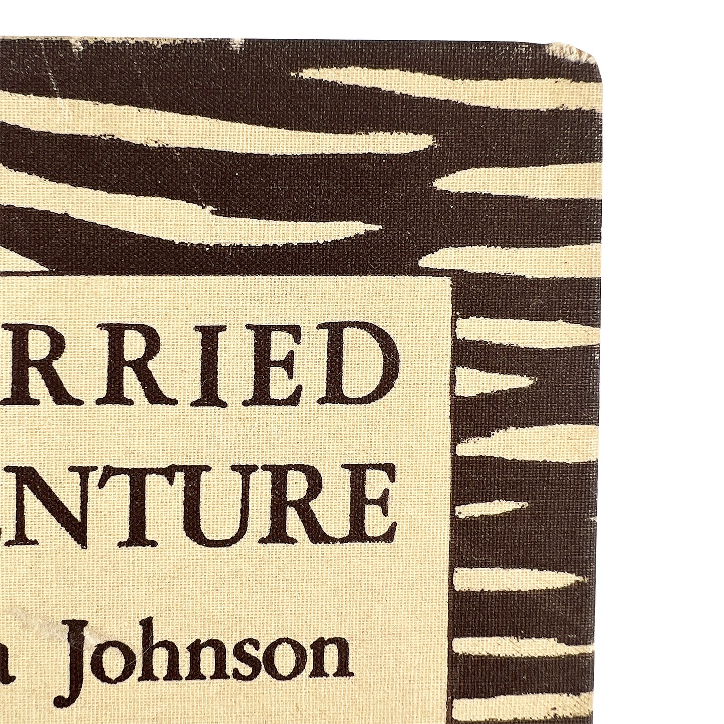 I Married Adventure by Osa Johnson, 1942 Zebra Cloth Safari Memoir