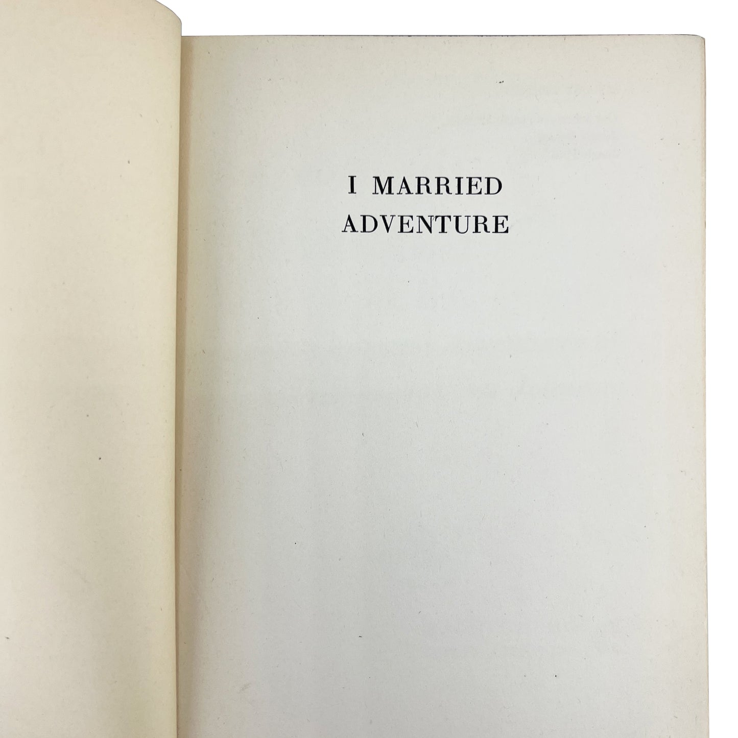 I Married Adventure by Osa Johnson, 1942 Zebra Cloth Safari Memoir