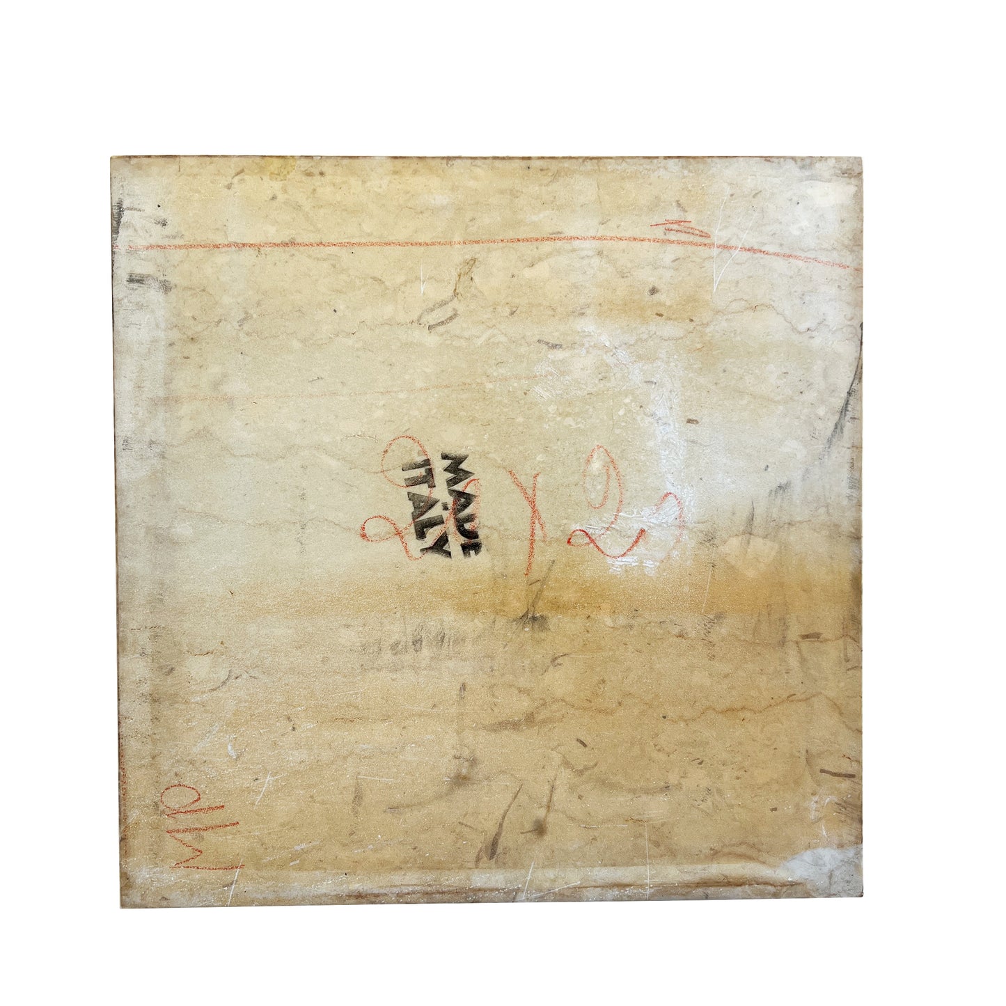Italian Marble and Wood Side Table with Neoclassical Details