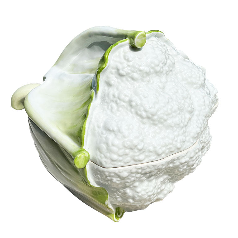 Early 18th Century Antique Porcelain Chelsea Cauliflower Tureen with Lid