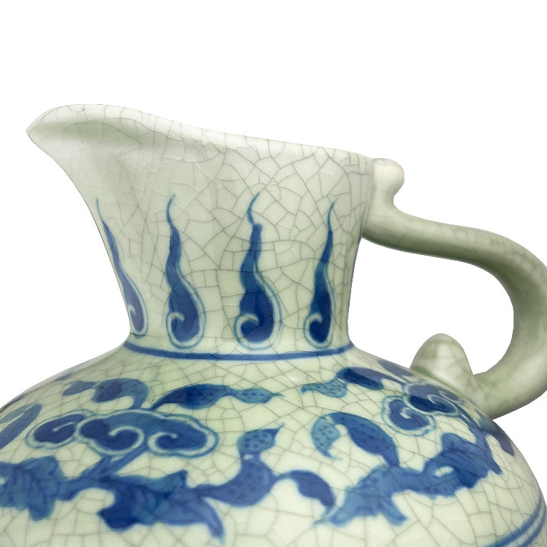 Antique Blue and White Porcelain Pitcher