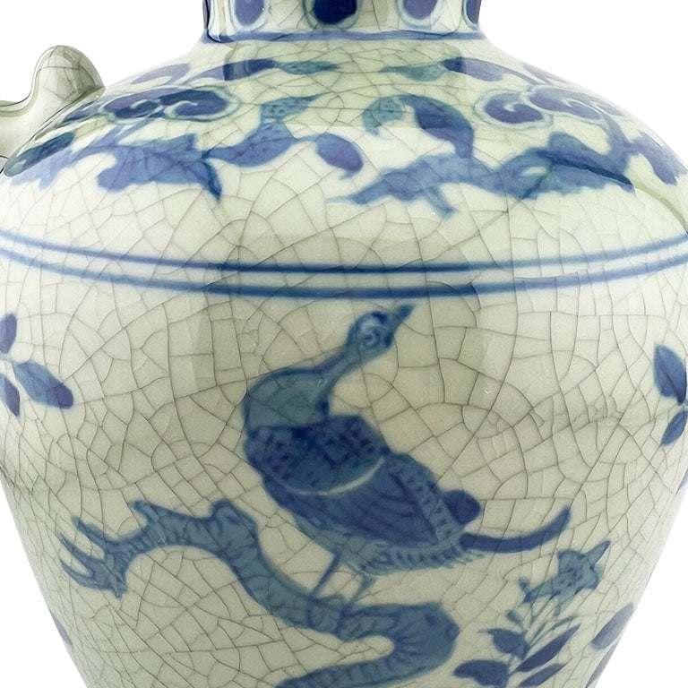 Antique Blue and White Porcelain Pitcher