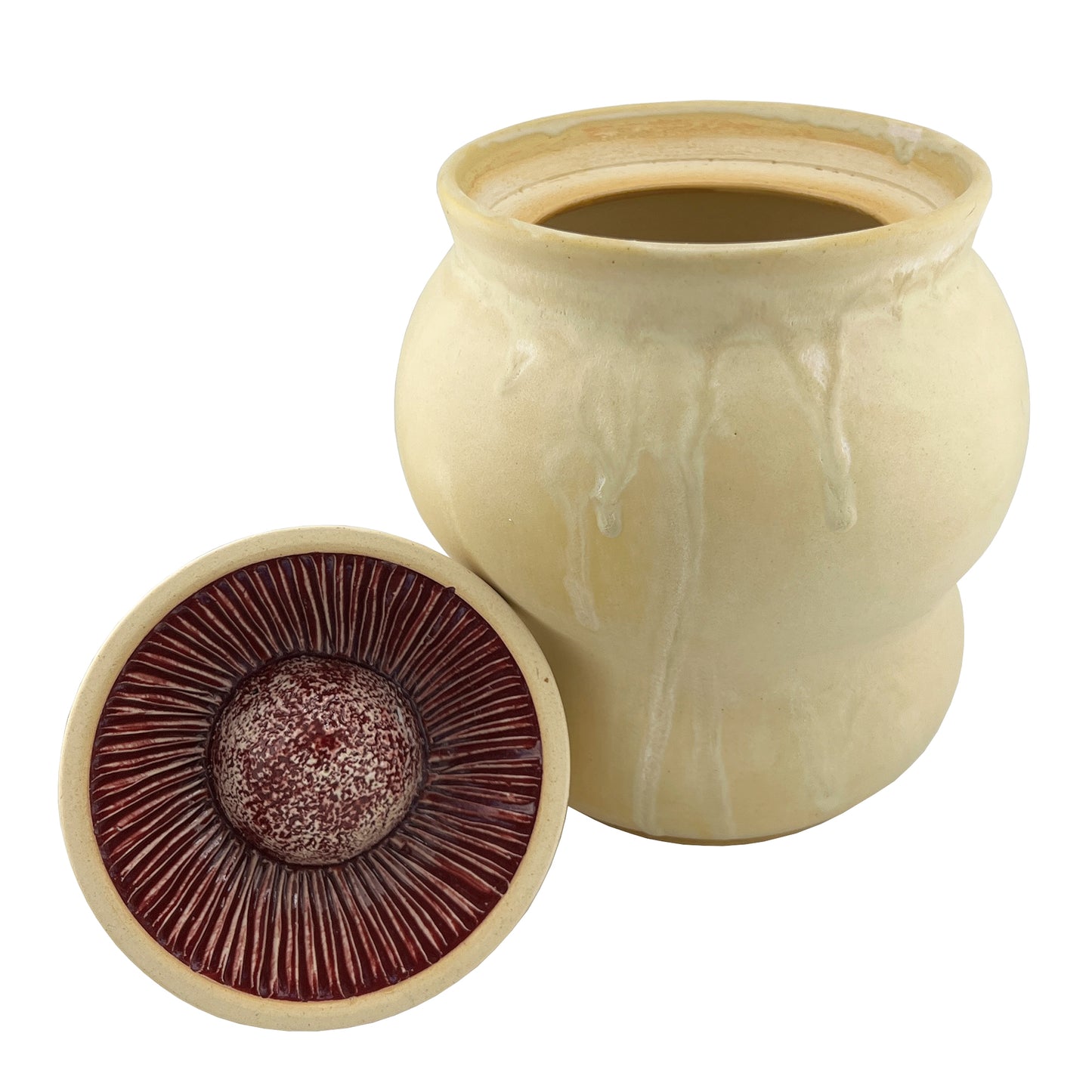 Sculptural Studio Pottery Vessel with Octopus Tentacle & Hidden Bell by Liv Egan