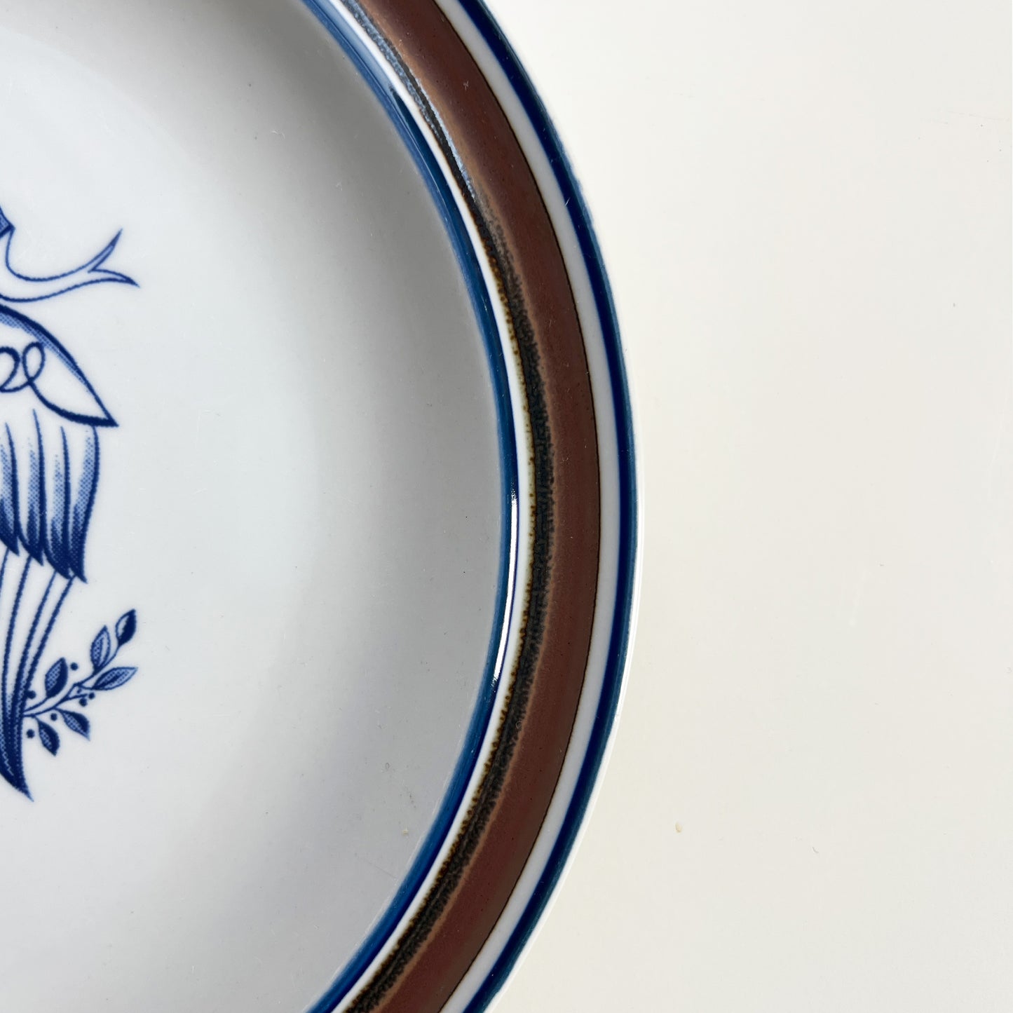Salem Stoneware American Eagle Plate, Patriotic Blue White Plate