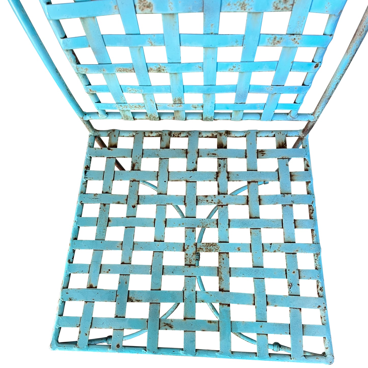 Italian Mid-Century Wrought Iron Patio Chairs, Attributed to Salterini - A Pair