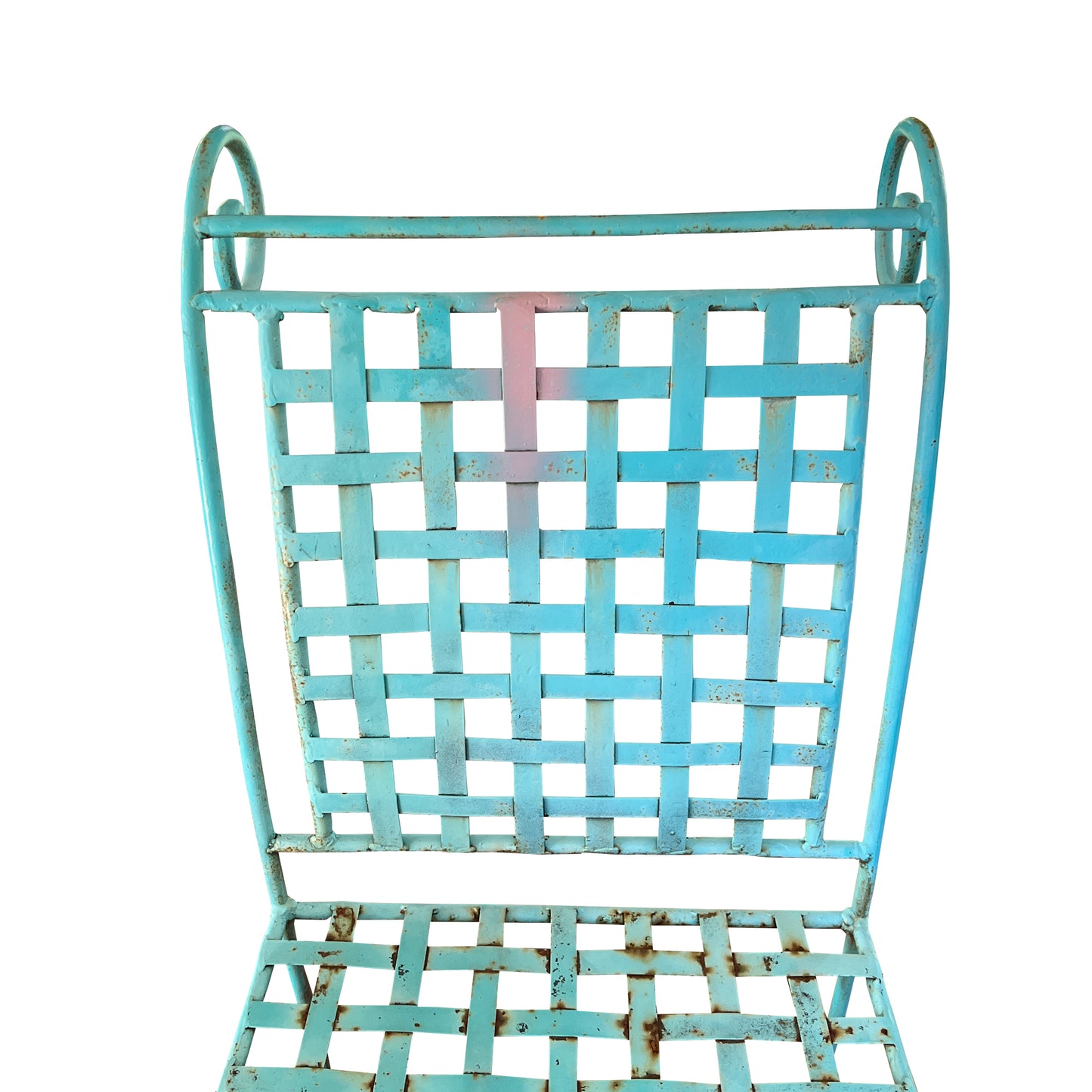 Italian Mid-Century Wrought Iron Patio Chairs, Attributed to Salterini - A Pair