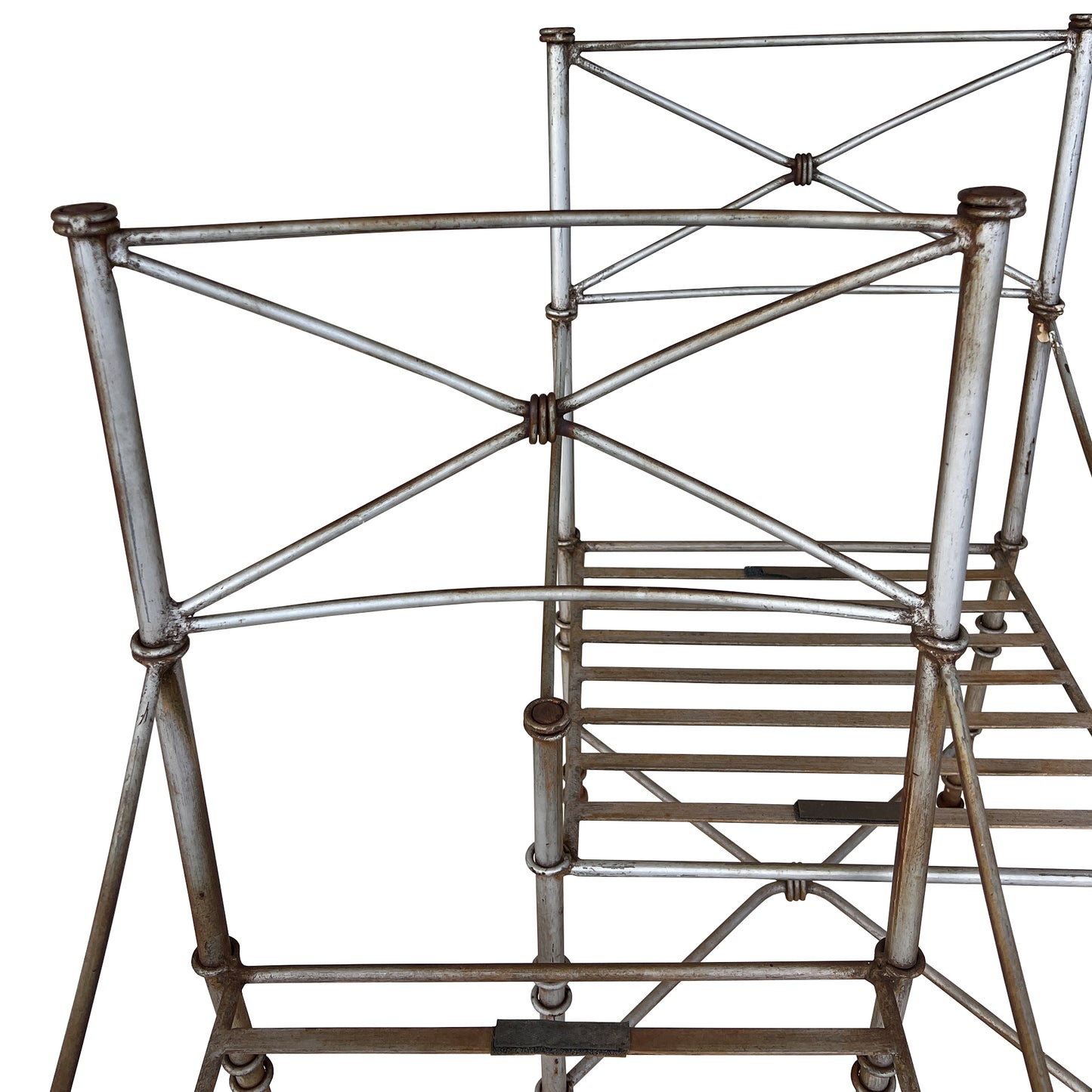 Set of Four Giacometti-Style Iron Chairs — Sculptural Modernist Italian Design, C. Late 20th Century