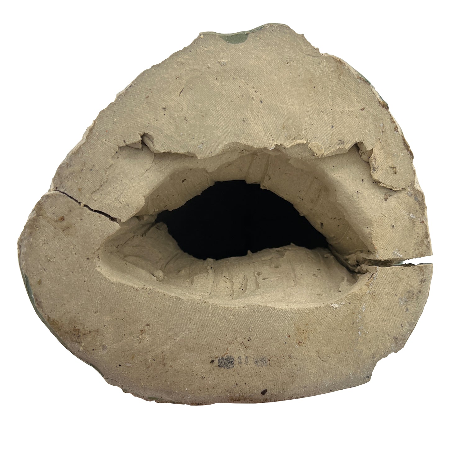 Ceramic Studio Art Bust in Verde Glaze from the Jonathan Parks Estate, Santa Fe