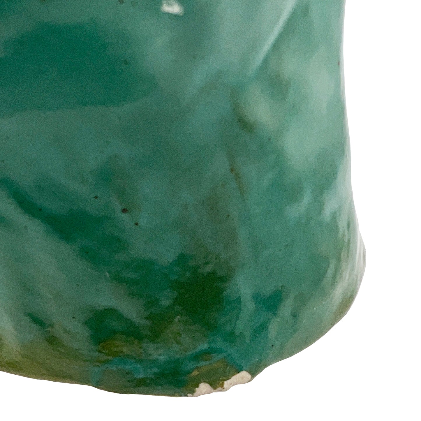 Ceramic Studio Art Bust in Verde Glaze from the Jonathan Parks Estate, Santa Fe