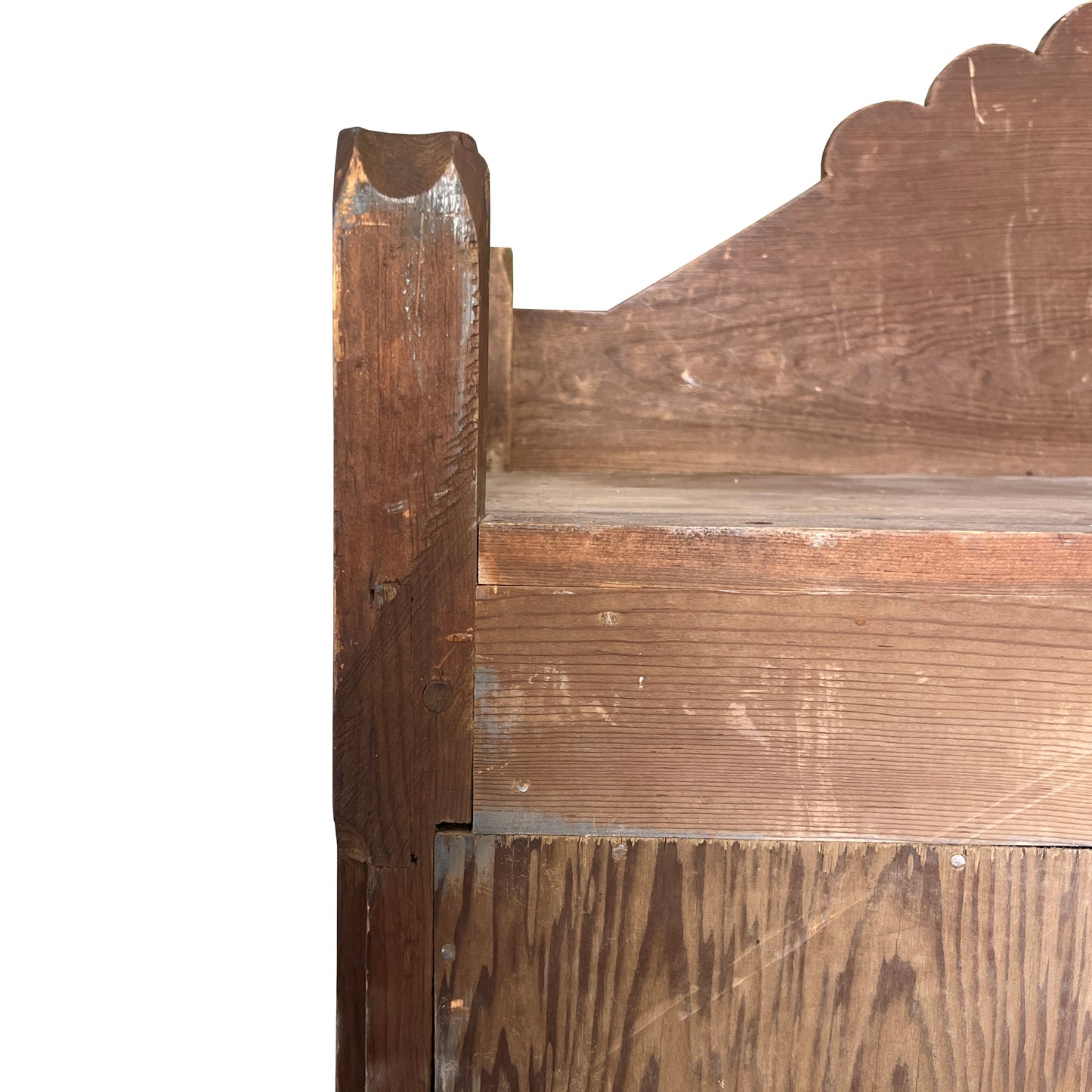 Primitive Spanish Colonial Bread Cupboard with Spindle Door, Santa Fe 1800s