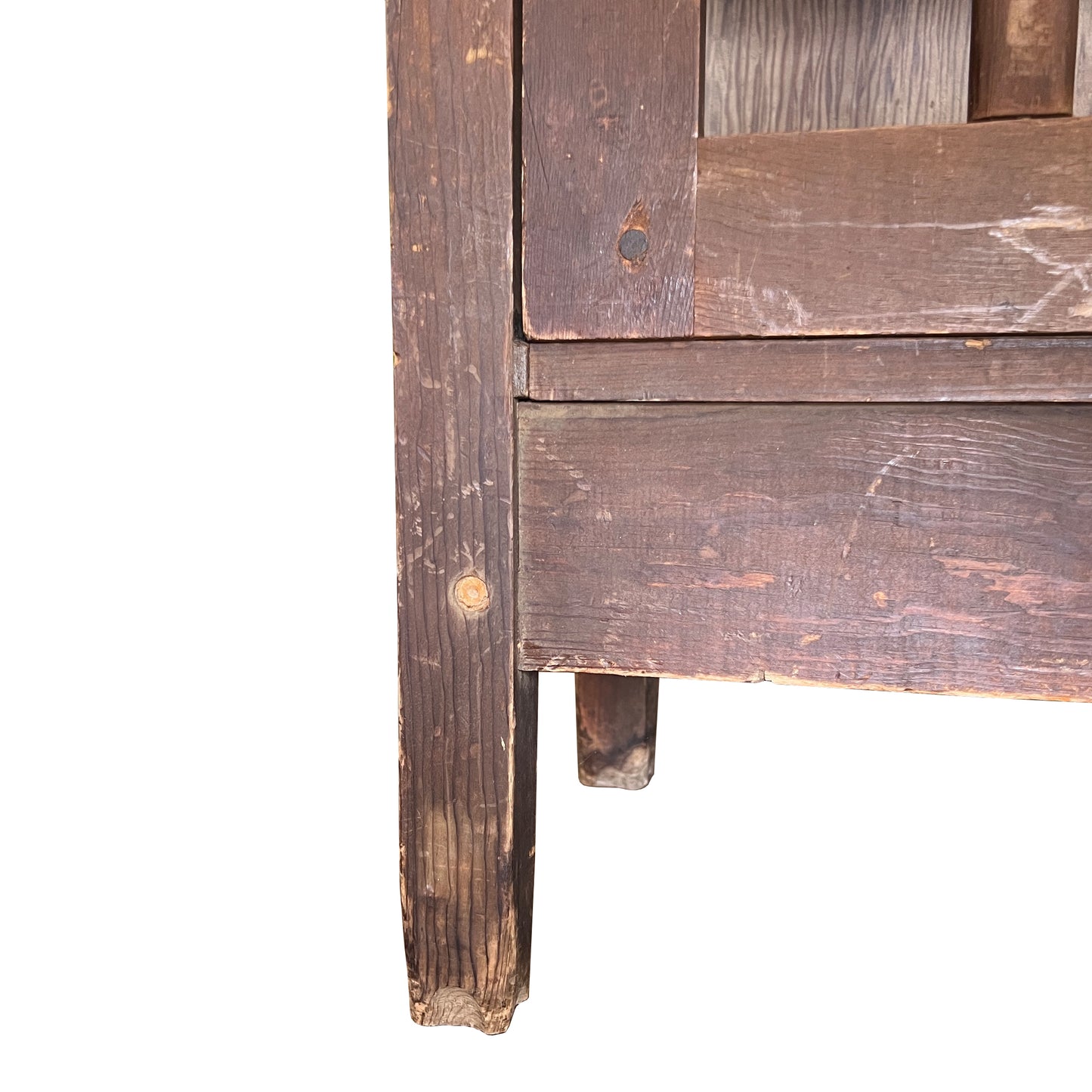 Primitive Spanish Colonial Bread Cupboard with Spindle Door, Santa Fe 1800s