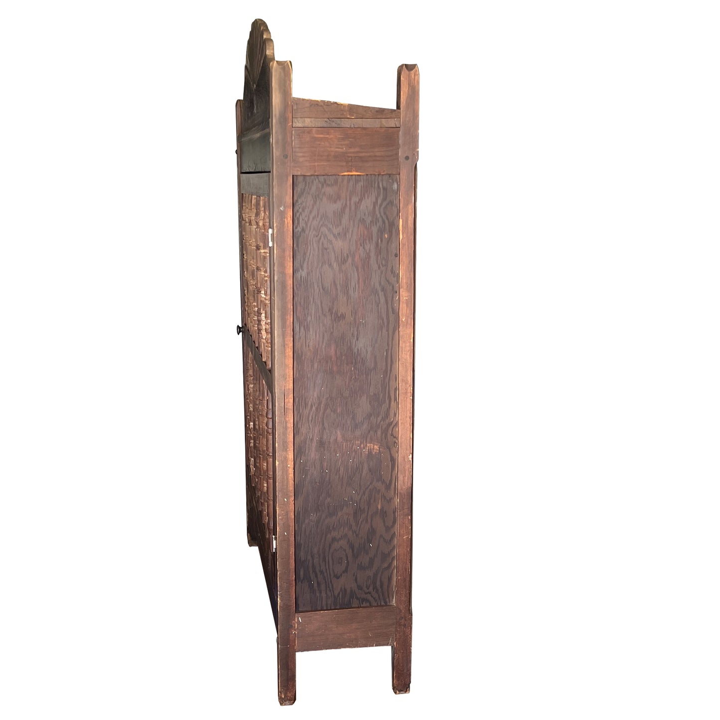 Primitive Spanish Colonial Bread Cupboard with Spindle Door, Santa Fe 1800s
