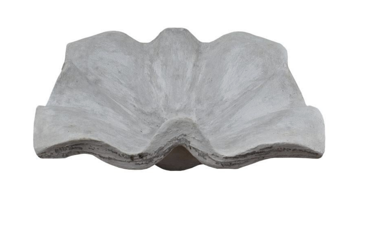Monumental Large Concrete Trompe L'oeil Sculpture Ghost Handkerchief Planter