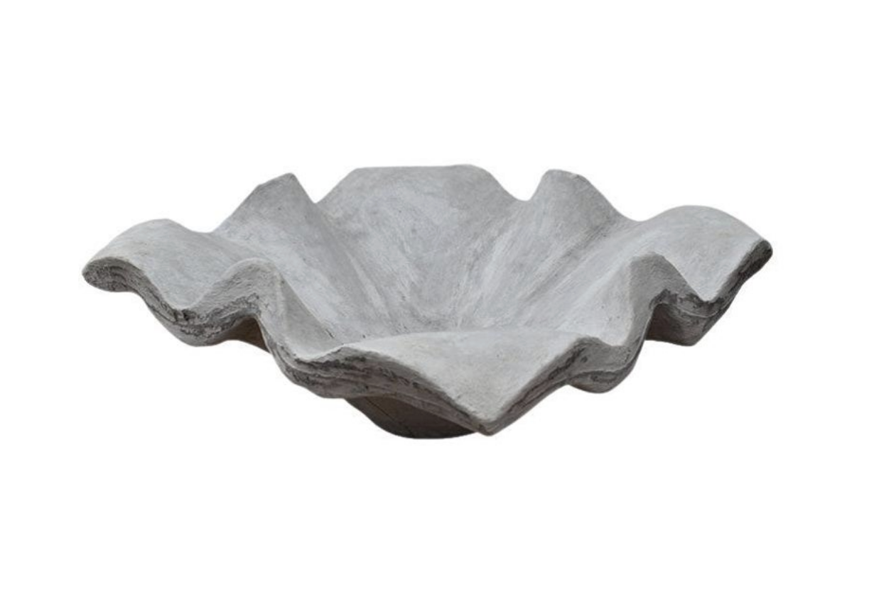Monumental Large Concrete Trompe L'oeil Sculpture Ghost Handkerchief Planter