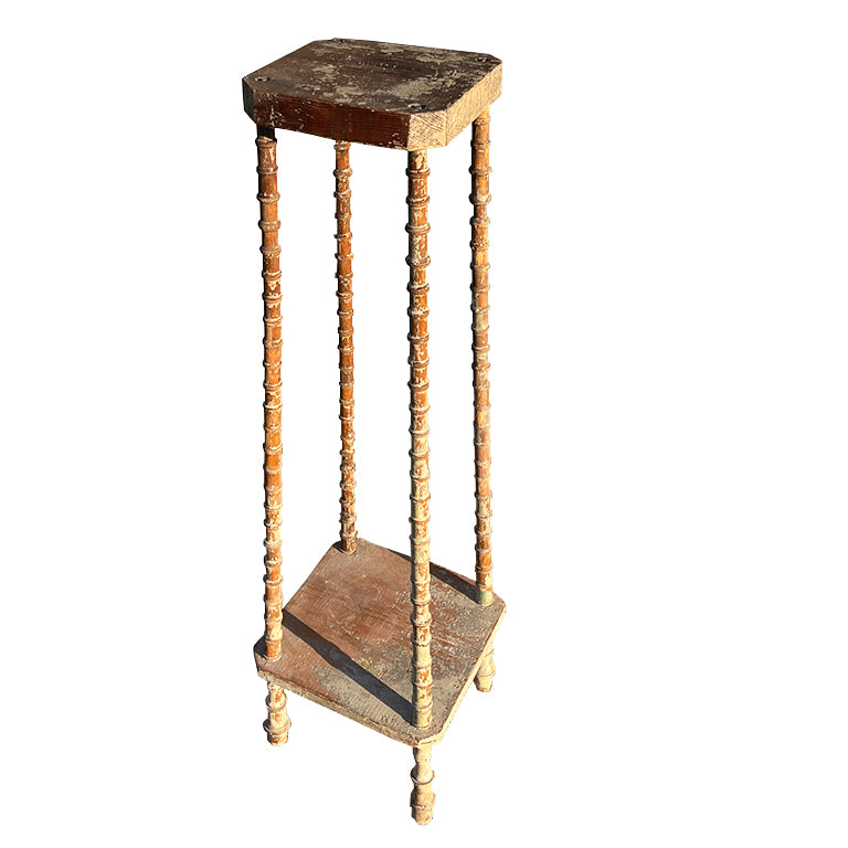 Antique Spool-Leg Table from the Estate of Jonathan Parks, Santa Fe Late 1800s