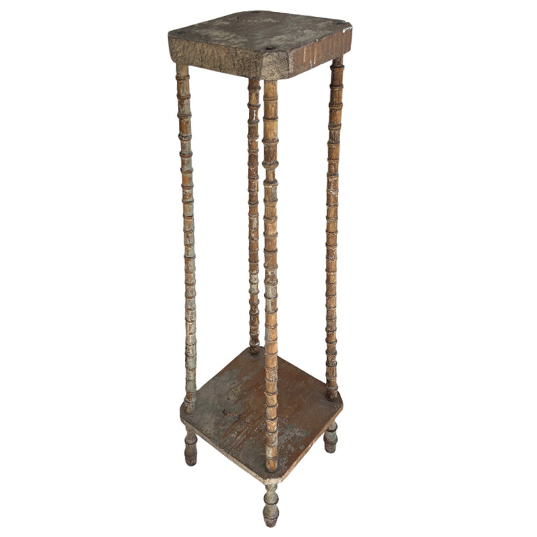 Antique Spool-Leg Table from the Estate of Jonathan Parks, Santa Fe Late 1800s