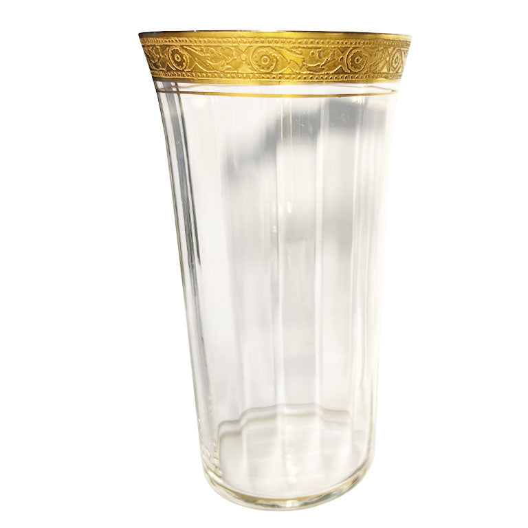 Tiffin Gold Rimmed High Balls - A Pair