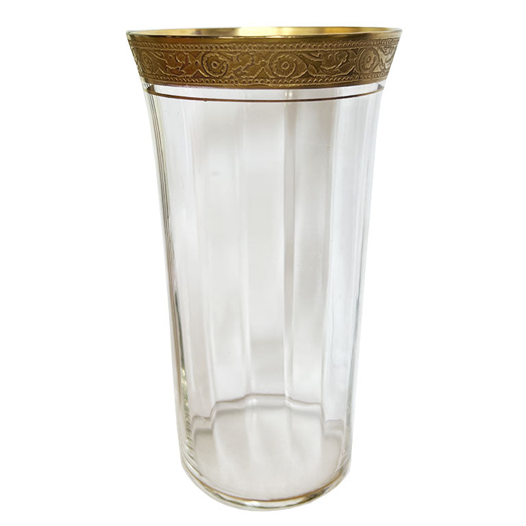 Tiffin Gold Rimmed High Balls - A Pair