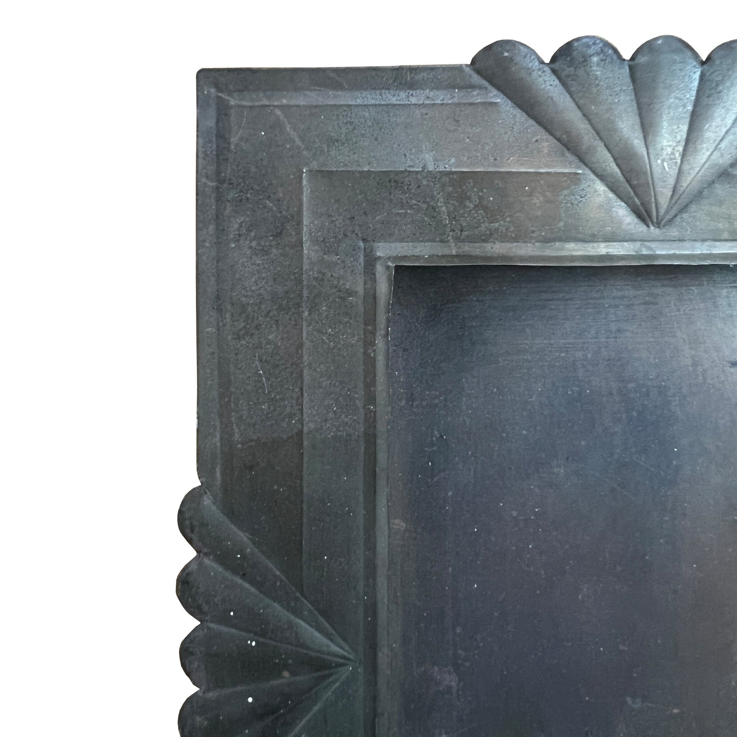 Art Deco Handcrafted Metal Picture Frame with Fan Motifs, Jonathan Parks Estate