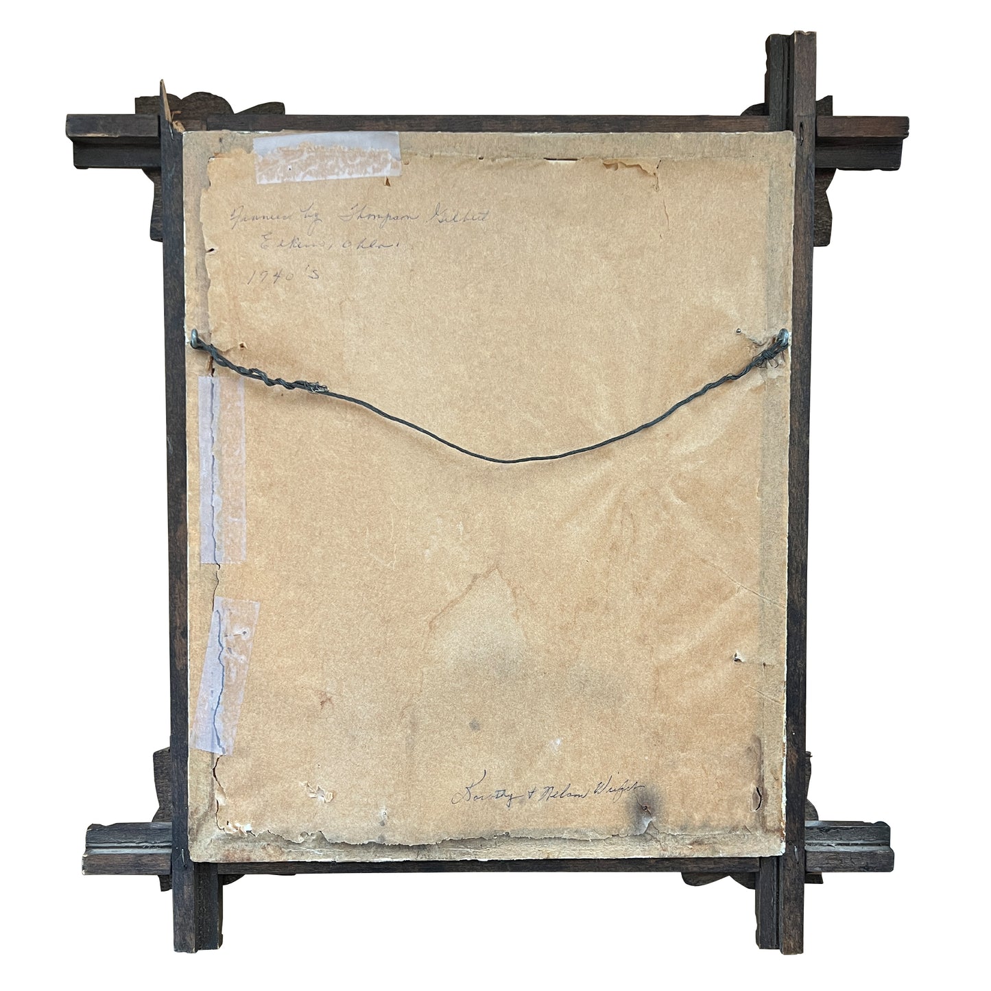 Pair of Victorian Fashion Engravings in Carved Black Forest Frames, 19th C.