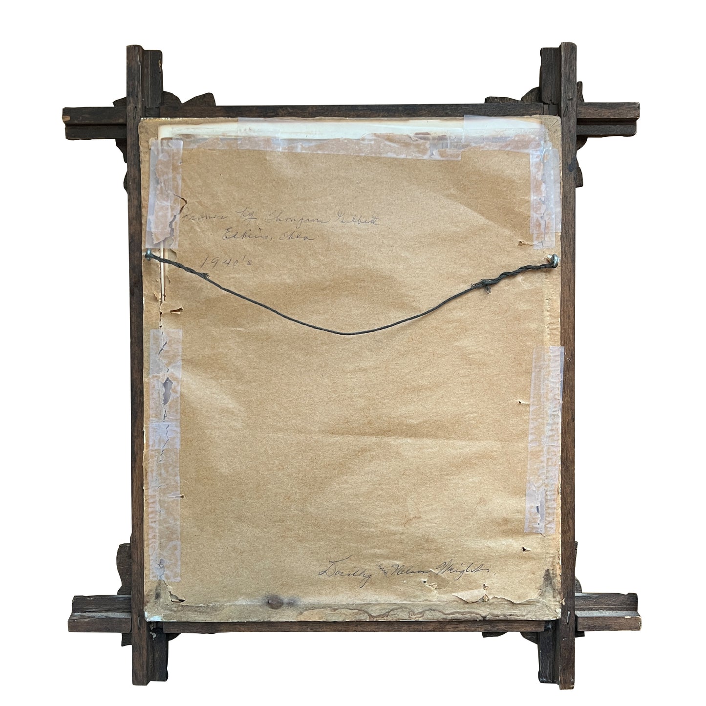 Pair of Victorian Fashion Engravings in Carved Black Forest Frames, 19th C.