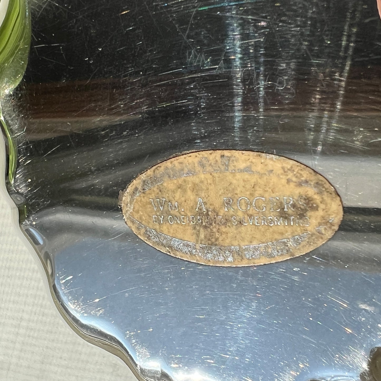 Vintage Wm. A. Rogers Silverplate Scalloped Candy Bowl