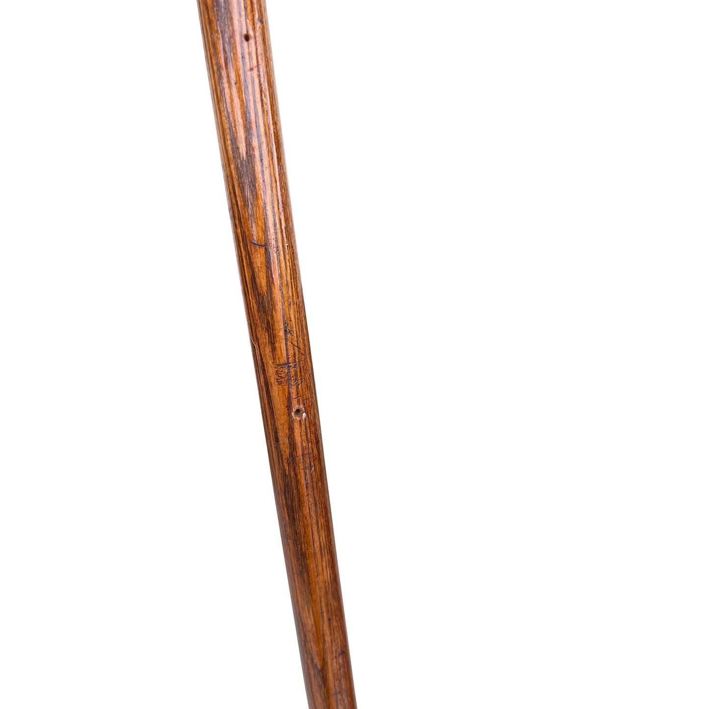 Large Stick and Ball English Victorian Campaign Floor Easel in Turned Wood 1900s