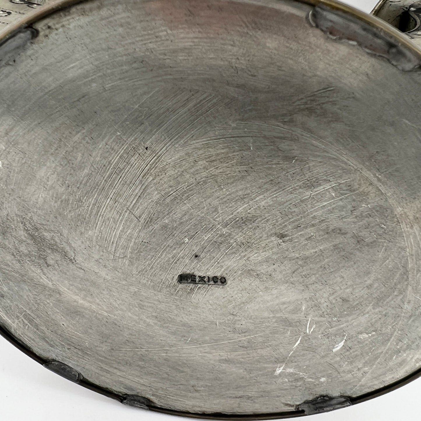 Mexican Tin Candleholder – Hand-Punched Folk Art from the Jonathan Parks Estate, Santa Fe