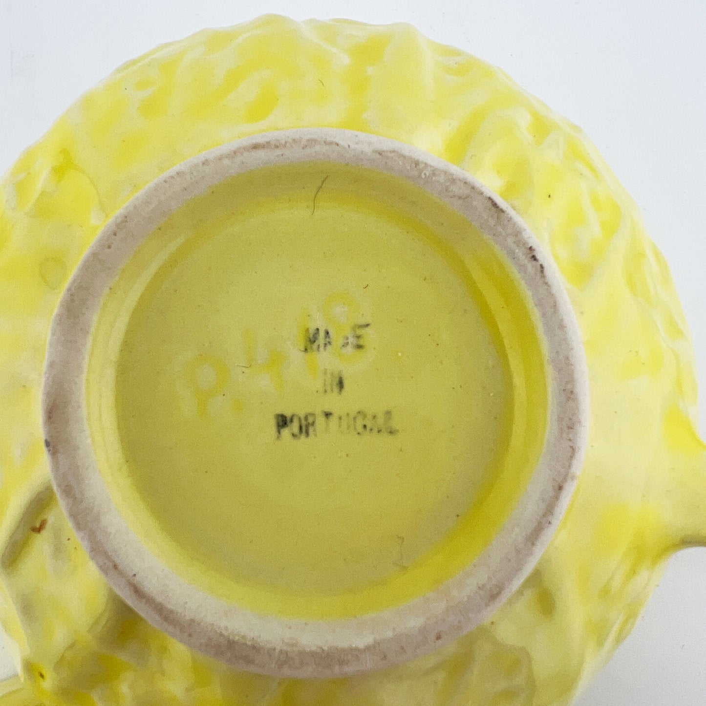 2 Vintage Portuguese Lettuceware Cups – Yellow Majolica Cabbageware, Portugal