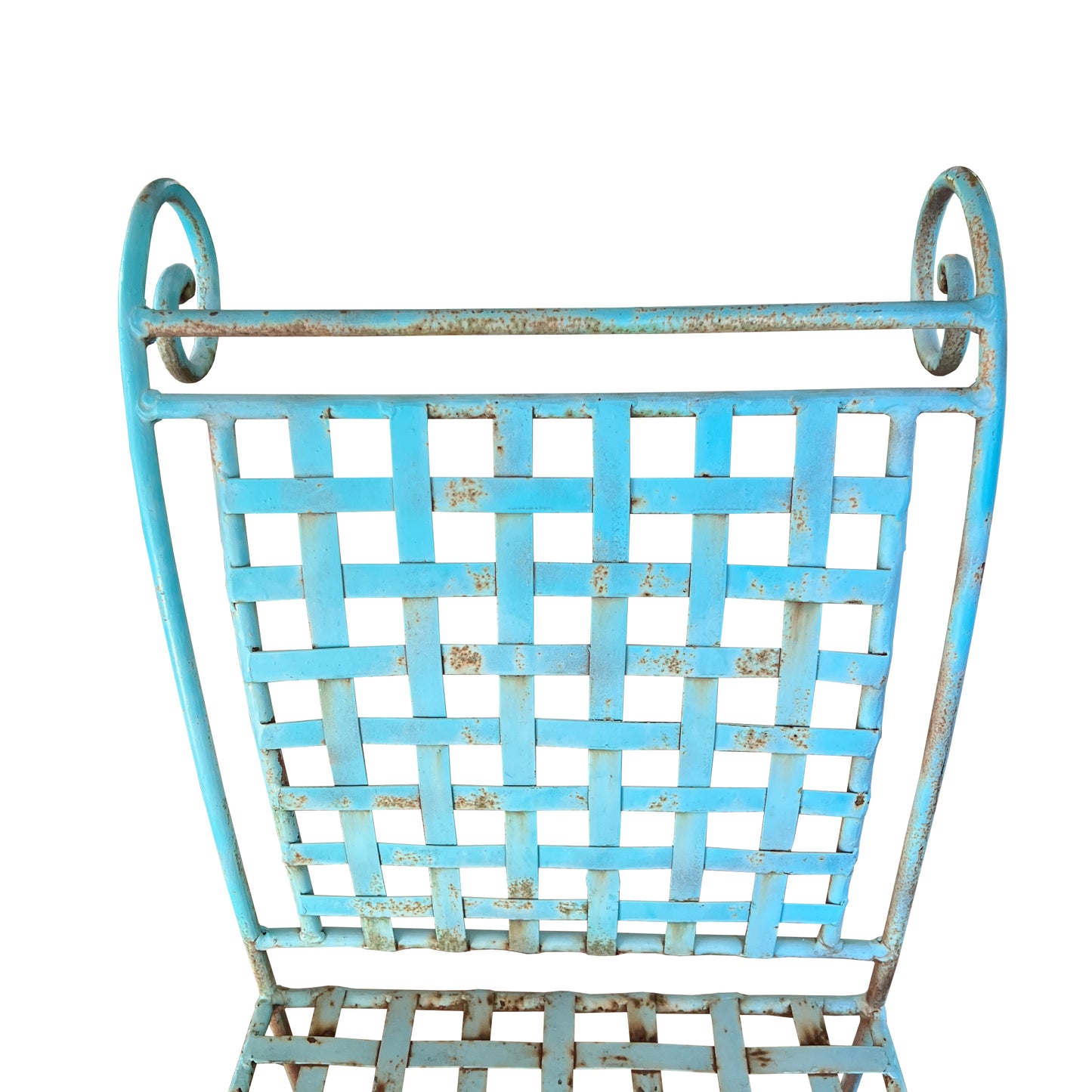 Italian Mid-Century Wrought Iron Patio Chairs, Attributed to Salterini - A Pair